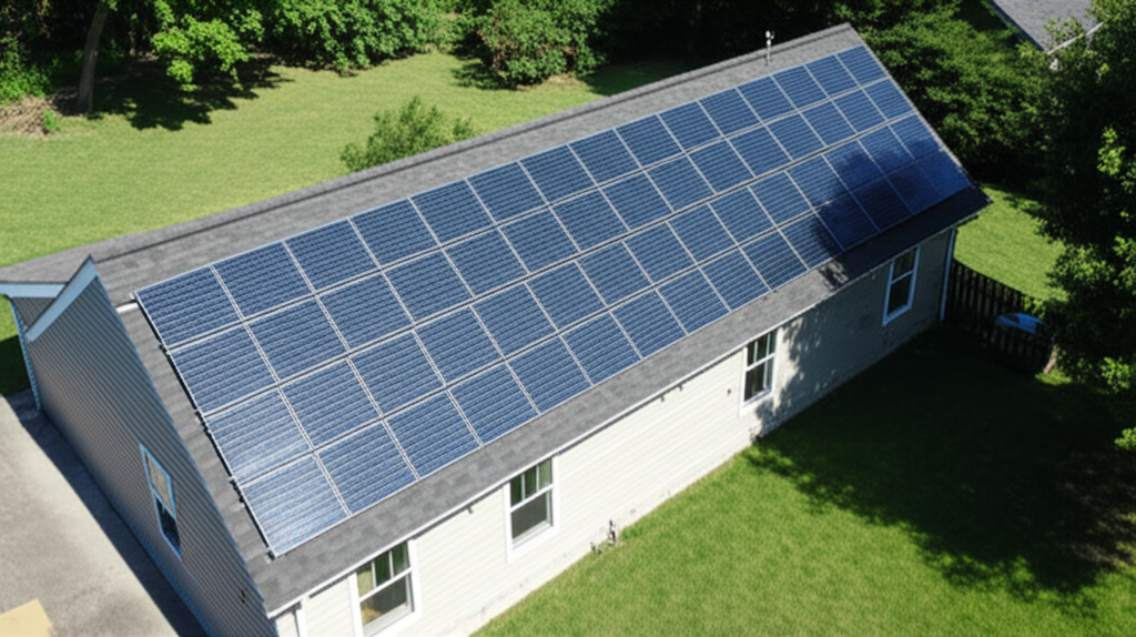 Instalație fotovoltaică finalizată rezidențială